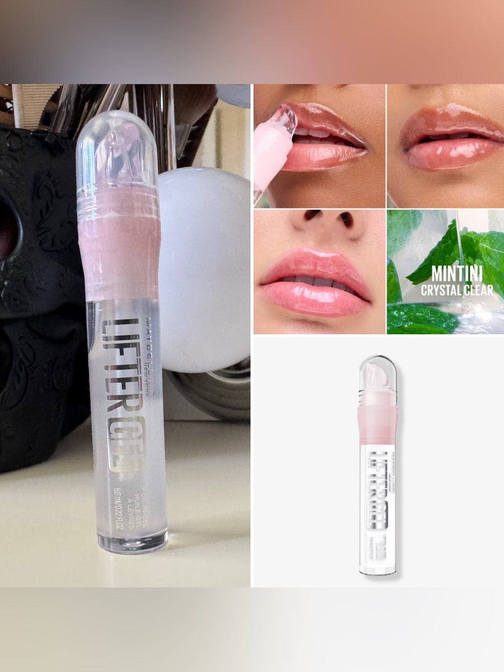 3/$15 Maybelline Lifter Gel Lip Oil In Gel Mintini Clear